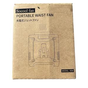 Portable Waist Fan Clip On 10000mAh Rechargeable Personal Cooling Neck Shirt Fan